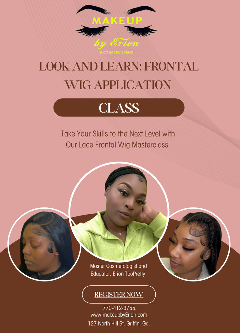 Lace Frontal Wig Install Masterclass 12/9/23 1:00pm